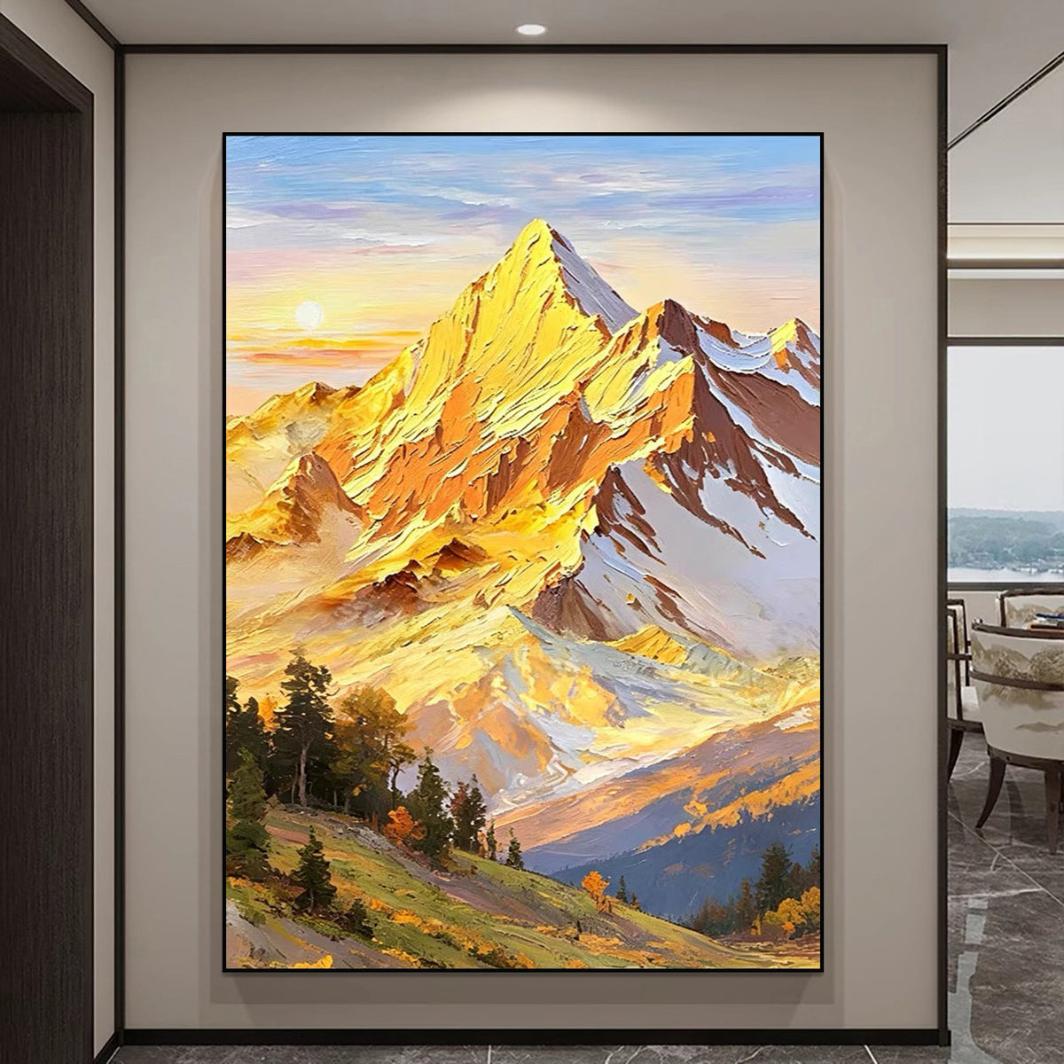 Mountain Landscape Oil Painting Homeandso