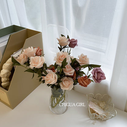 Elegant Faux Floral Bouquet Arrangement