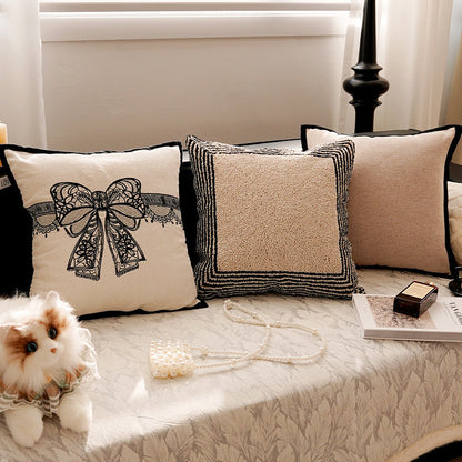 Decorative Botanical Print Accent Pillow
