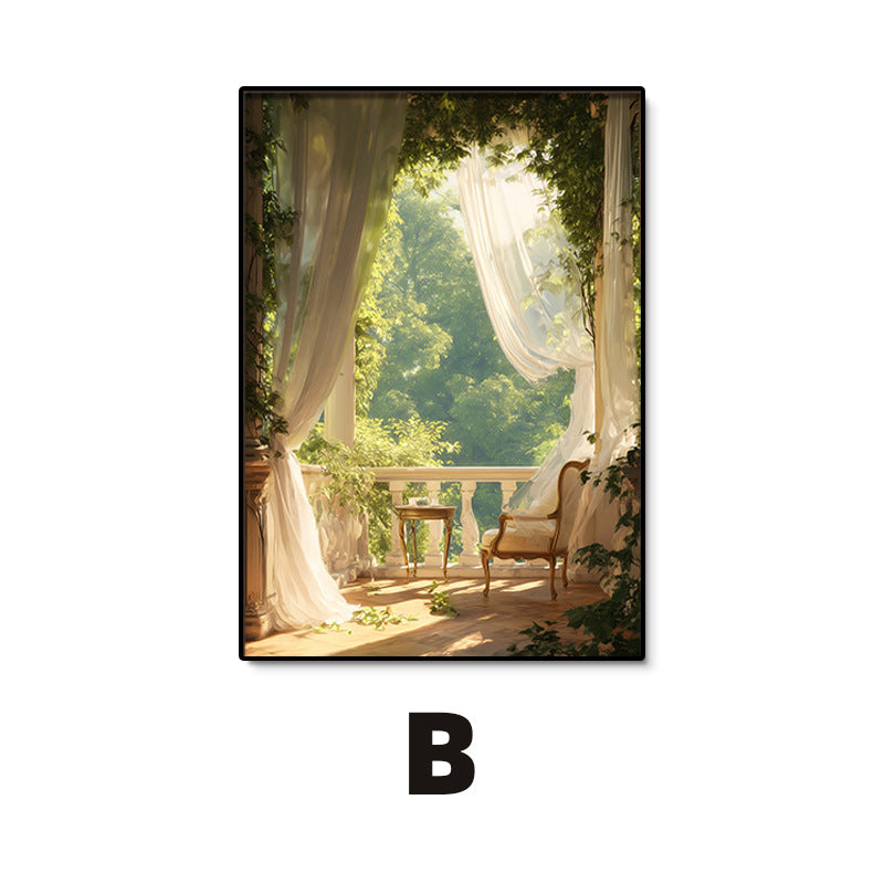 Art Print featuring Serene Garden View Homeandso