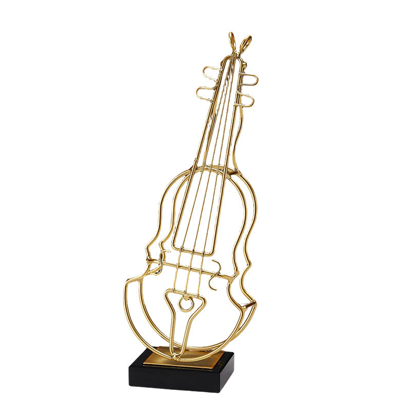 Musical Guitar Shaped Decorative Sculpture Homeandso