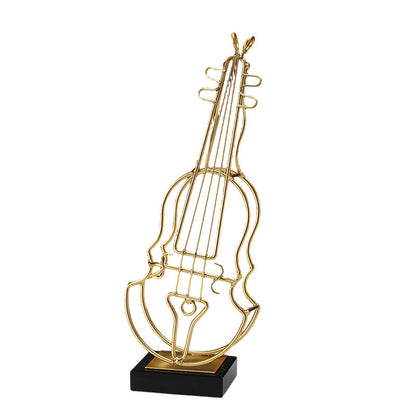 Musical Guitar Shaped Decorative Sculpture Homeandso