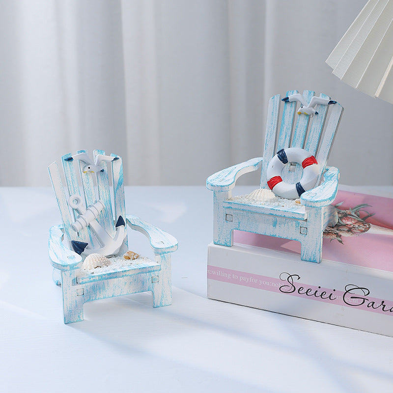 Nautical-Inspired Miniature Adirondack Chair Homeandso