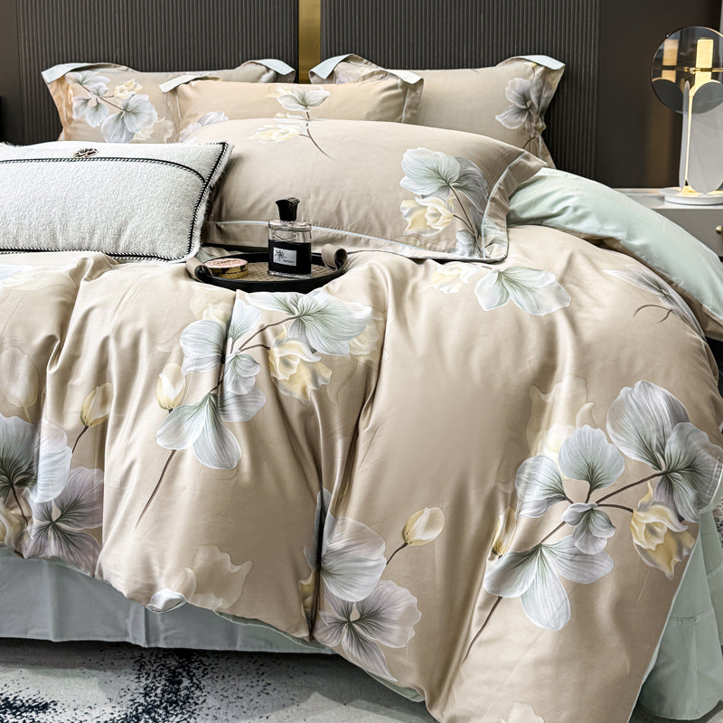 Decorative Premium Floral Print Bedding Set Homeandso