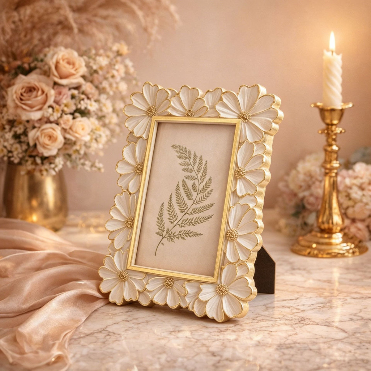 Decorative Floral Picture Frame Homeandso