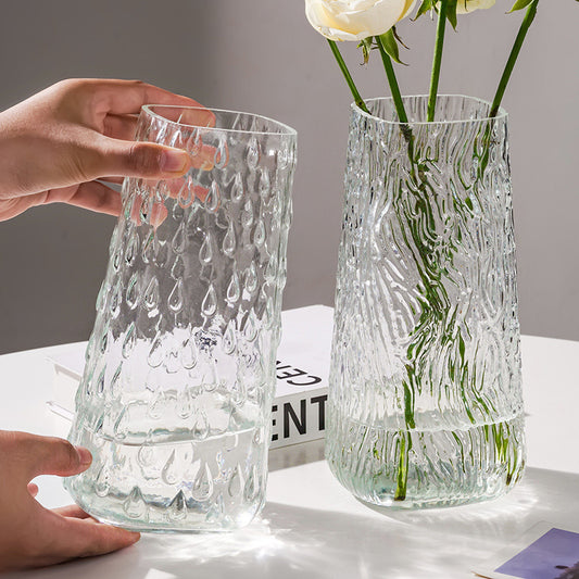 Textured Glass Vase