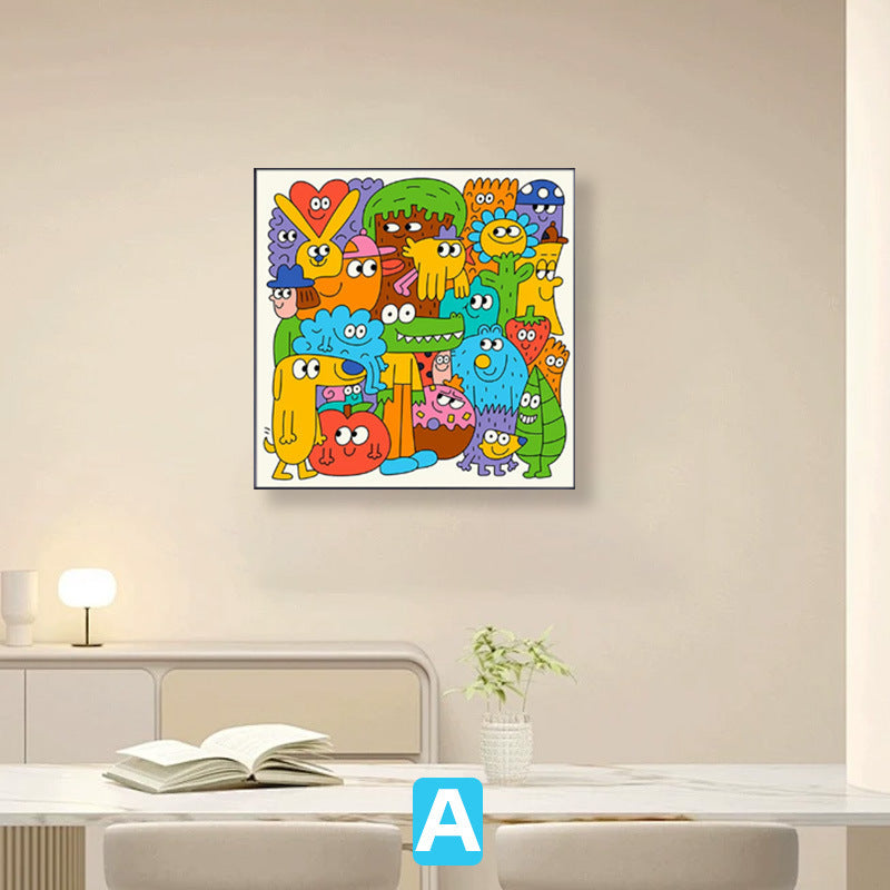 Whimsical Forest Creature Illustration Art Print Homeandso