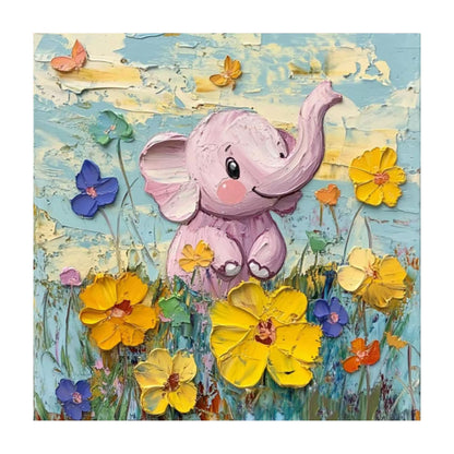 Whimsical Elephant Canvas Artwork Homeandso