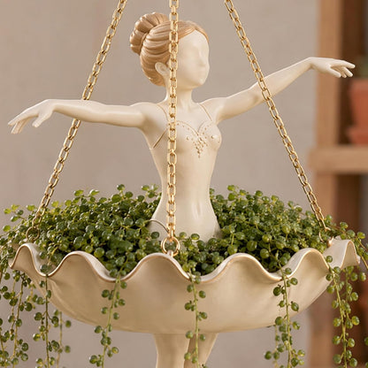 Ballet Dancer Hanging Planter Homeandso