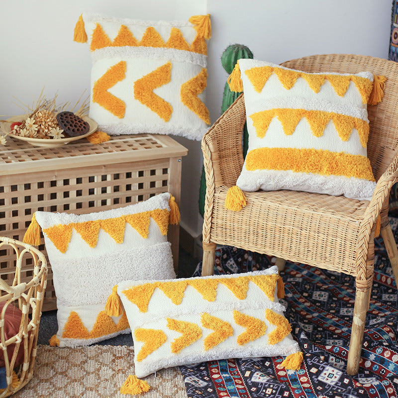 Artistic Textured Accent Pillow
