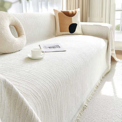 Cozy Knitted Sofa Cover