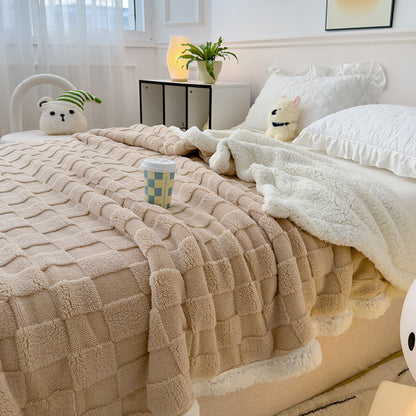 Luxuriously Textured Fleece Bedspread