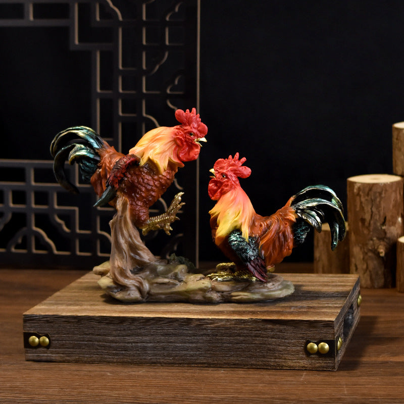 Decorative Rooster Figurine Homeandso