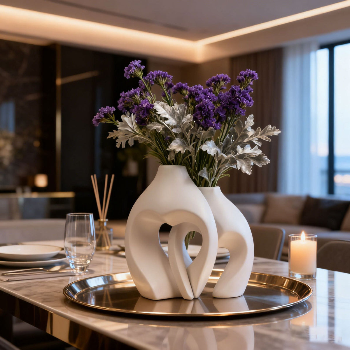 Heart-Shaped Ceramic Vase Homeandso