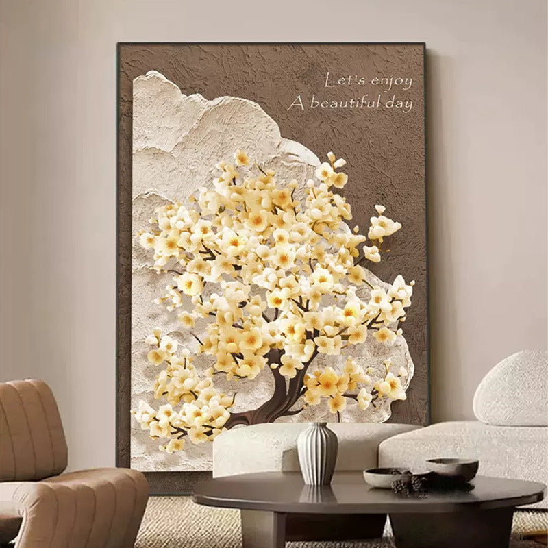 3D Textured Floral Wall Art Homeandso