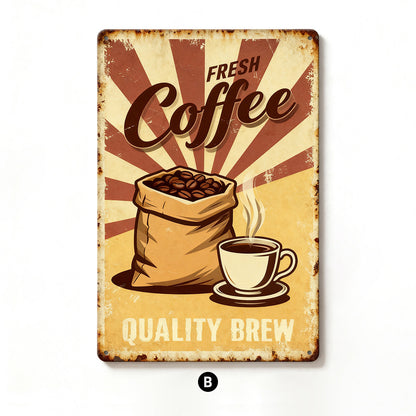 Vintage-Inspired Metal Sign Homeandso
