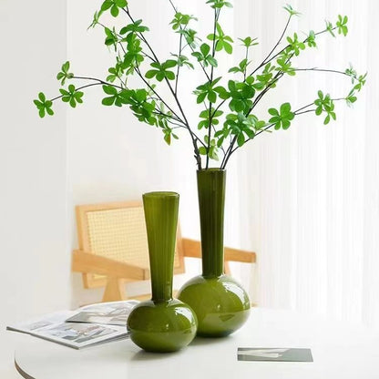 Elegante moderne Glas Blumenvase