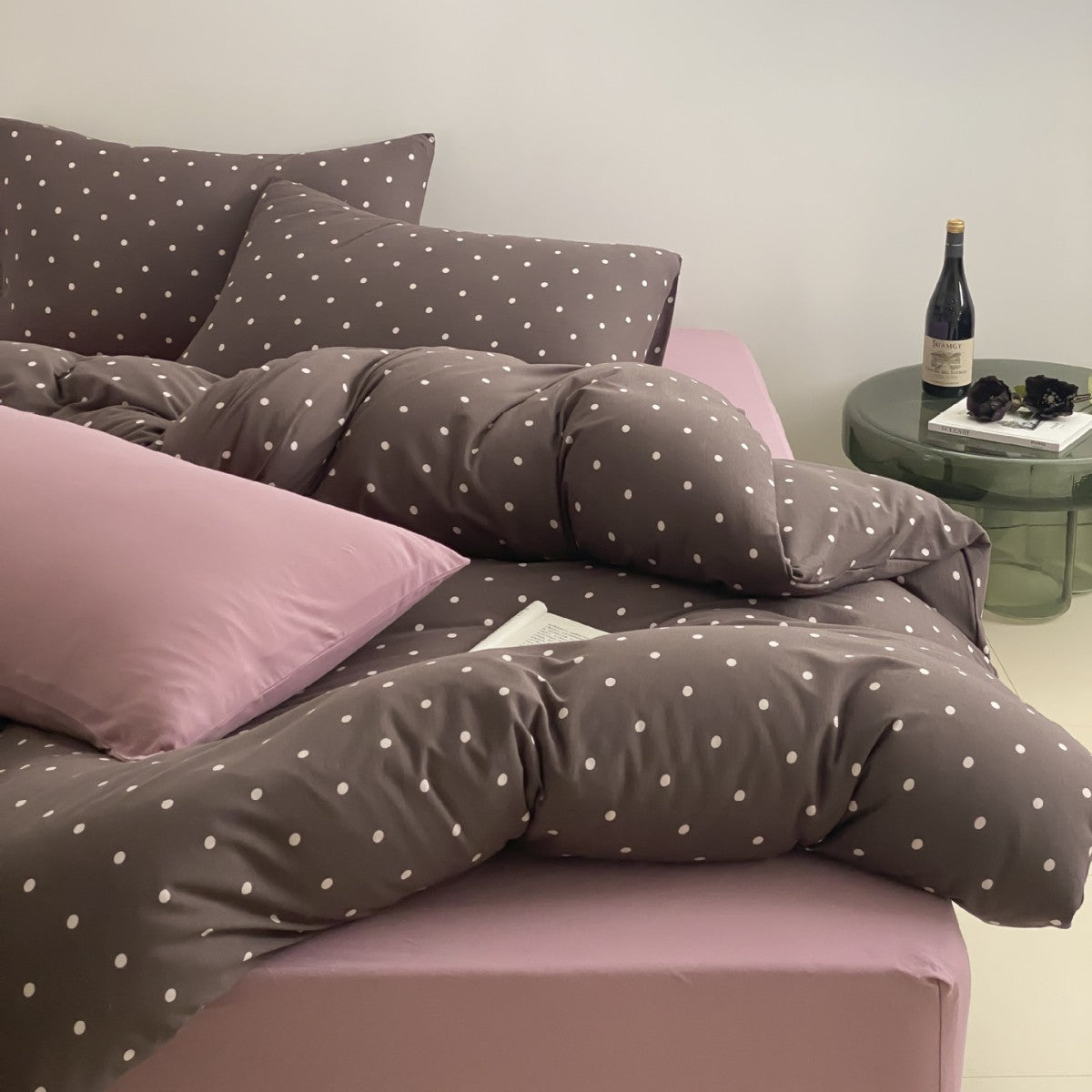 Decorative Polka Dot Comforter Set Homeandso