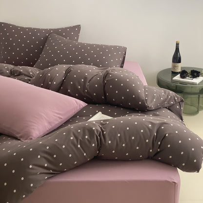 Decorative Polka Dot Comforter Set Homeandso