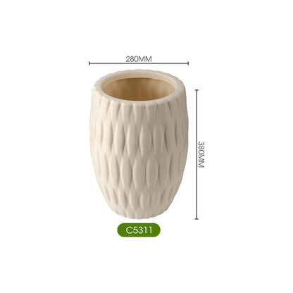 Decorative Textured Ceramic Vase Homeandso