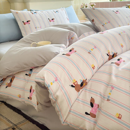 Soft Cotton Cartoon Bedding Set