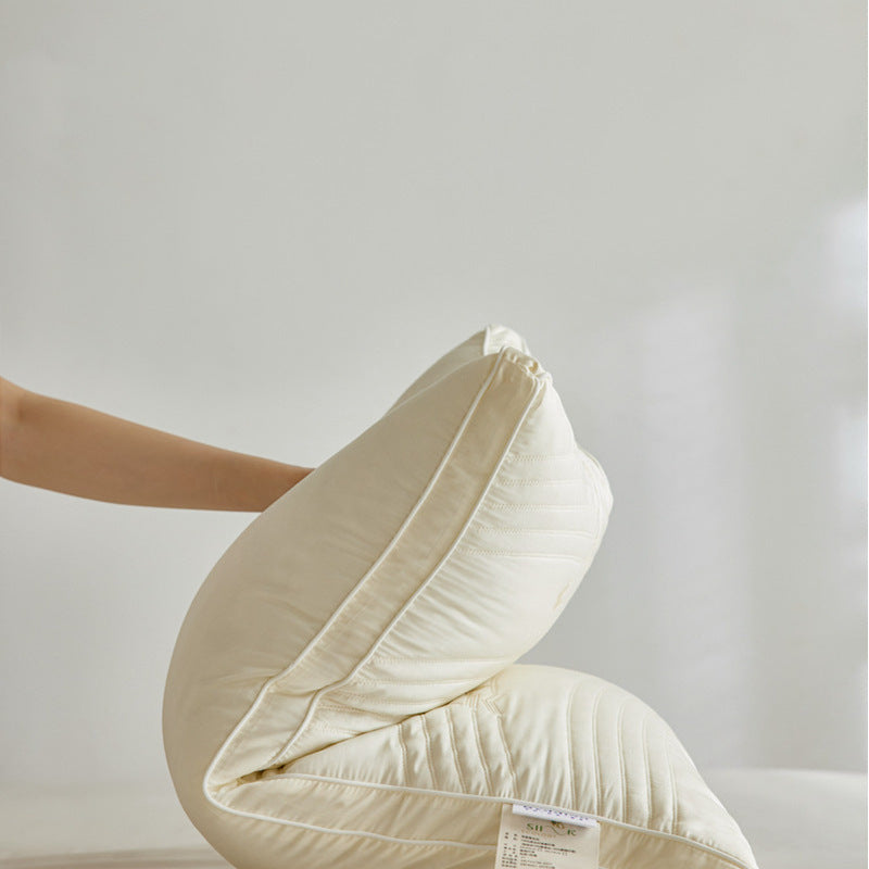 Decorative Luxury Silk Filled Support Pillow Homeandso