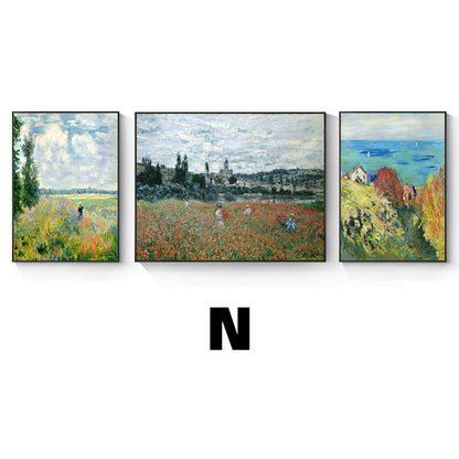 Framed Impressionist Landscape Art Set Homeandso
