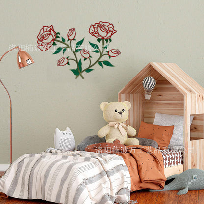 Floral Metal Wall Decoration Homeandso