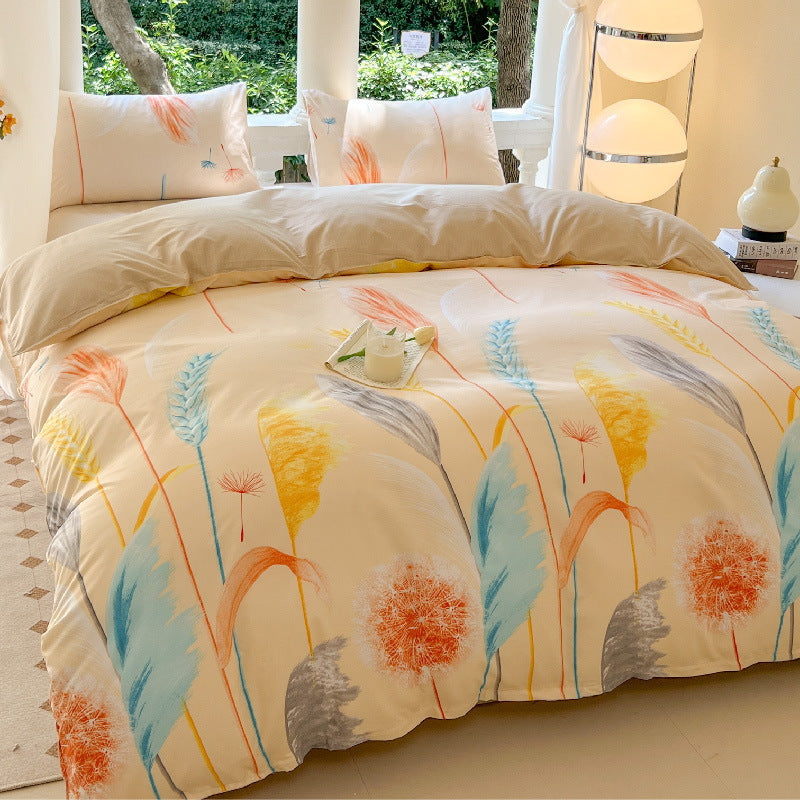 Playful Cartoon Dog-Themed Bedding Set Homeandso