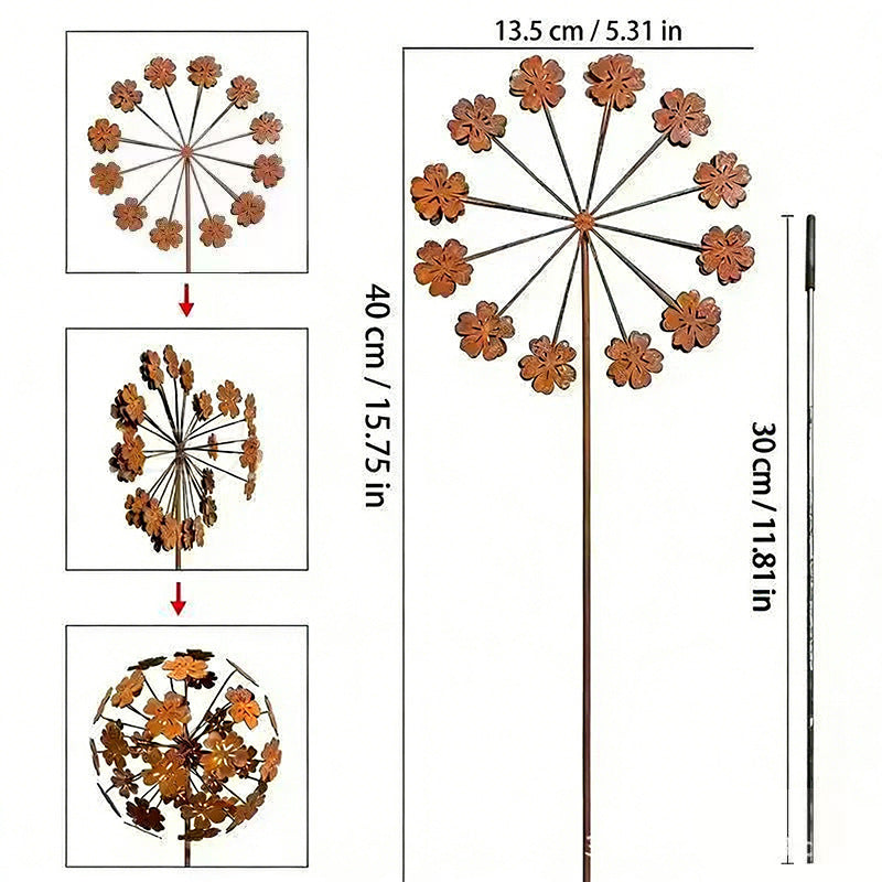 Decorative Flower Garden Stake Homeandso