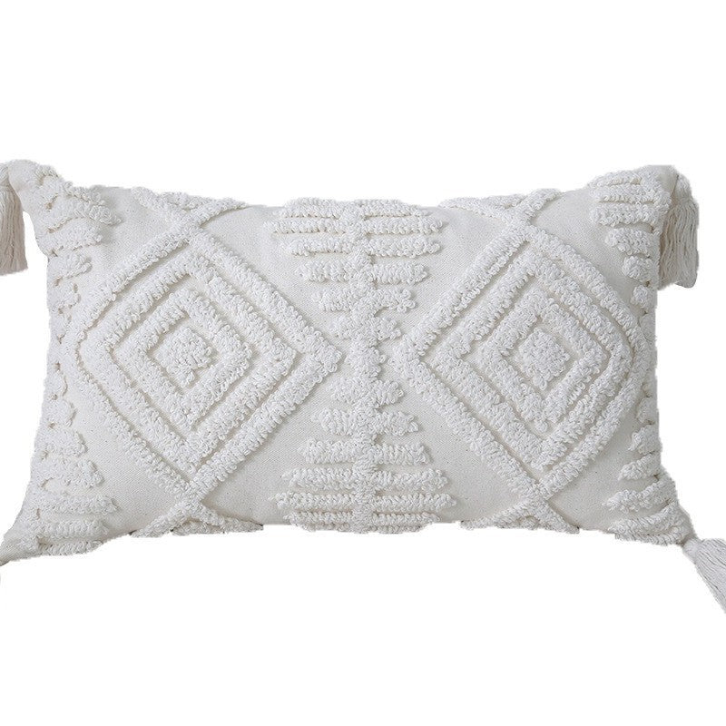 Textured Fabric Throw Pillow