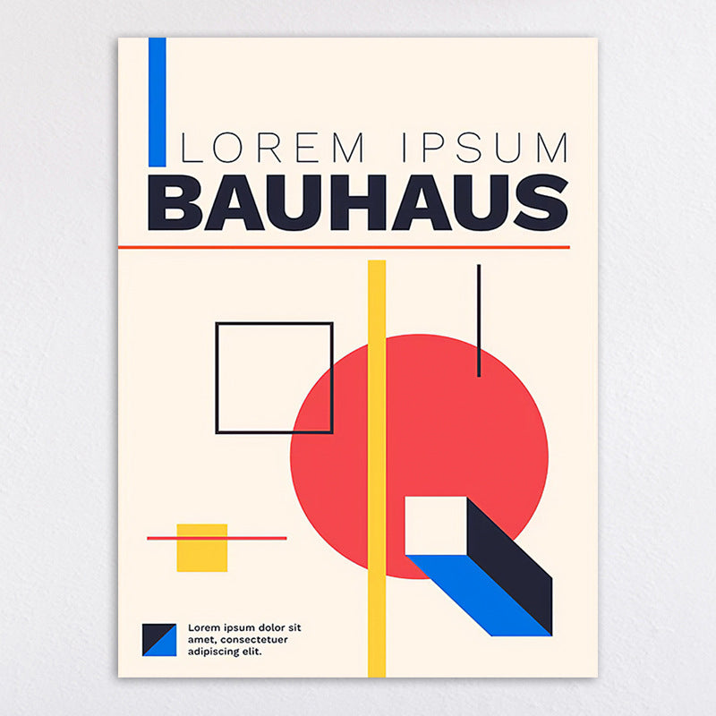 Bauhaus-Inspired Abstract Wall Art Print Homeandso