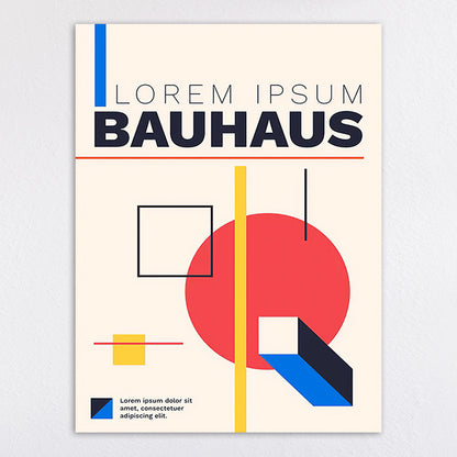 Bauhaus-Inspired Abstract Wall Art Print Homeandso