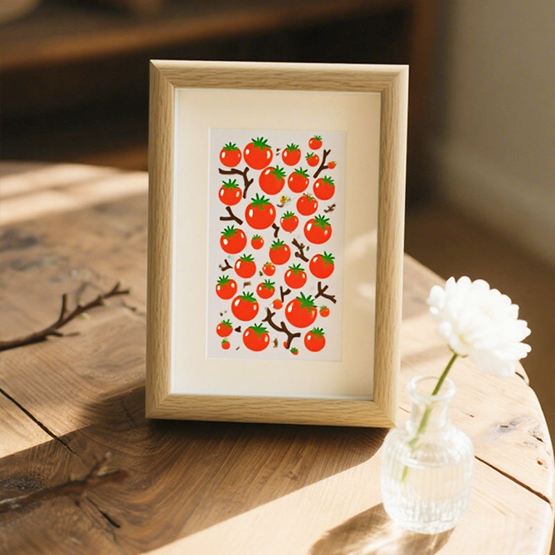 Whimsical Tomato Art Print Frame