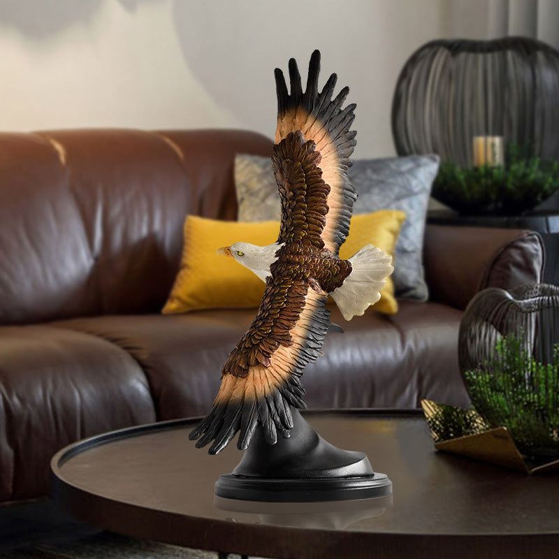 Decorative Realistic Bald Eagle Figurine Homeandso