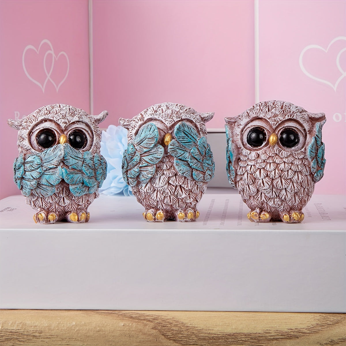 Decorative Owl Figurine Set Homeandso