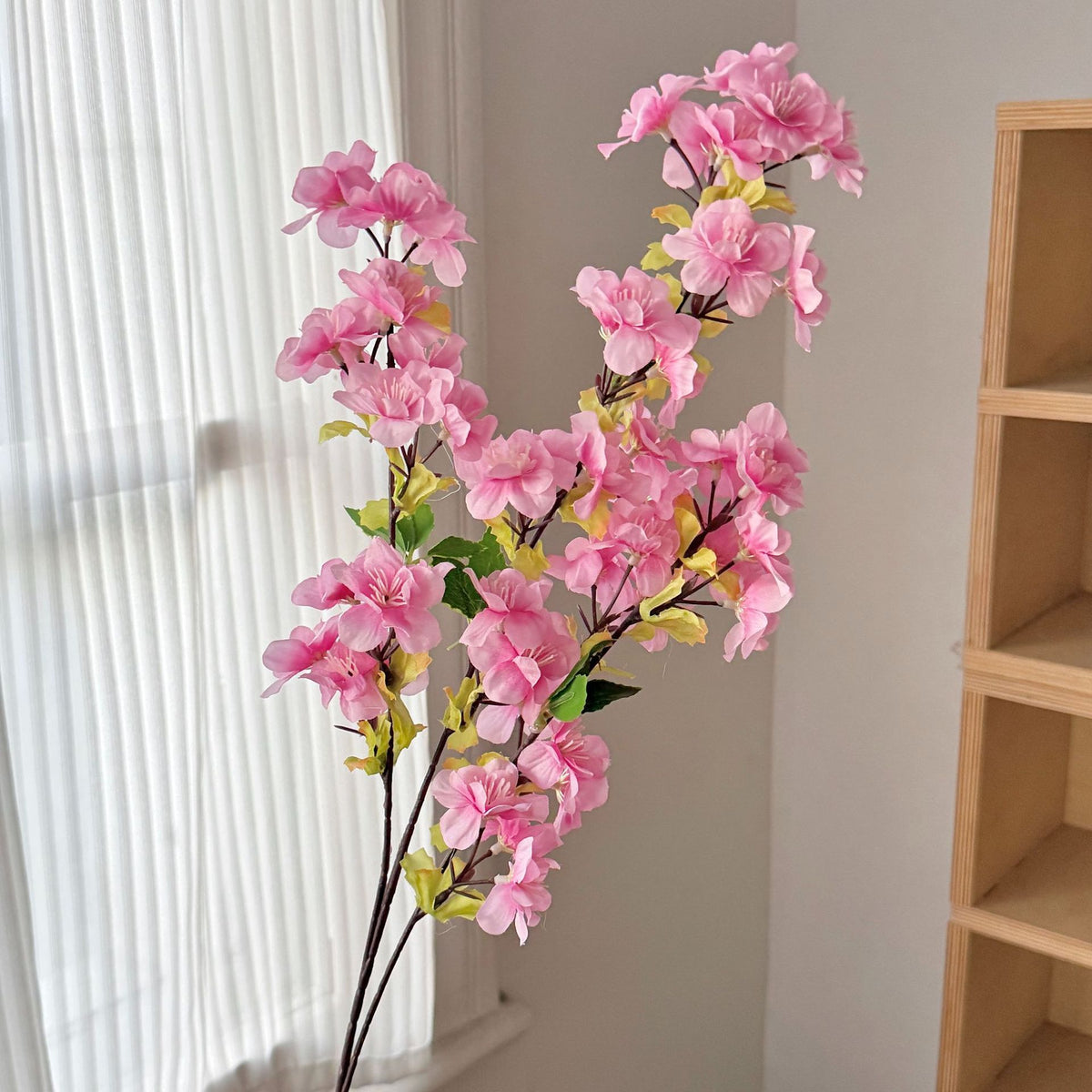 Lush Faux Cherry Blossom Stem