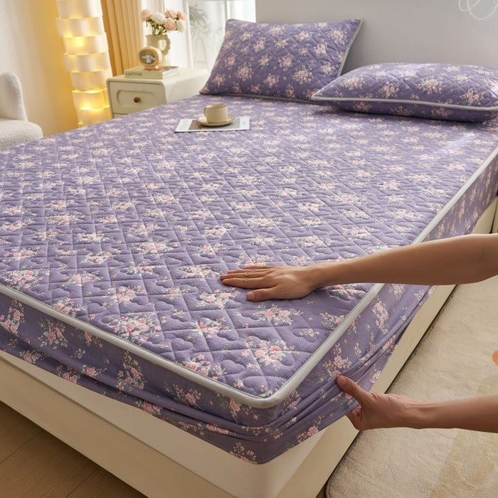 Decorative Quilted Mattress Protector Homeandso