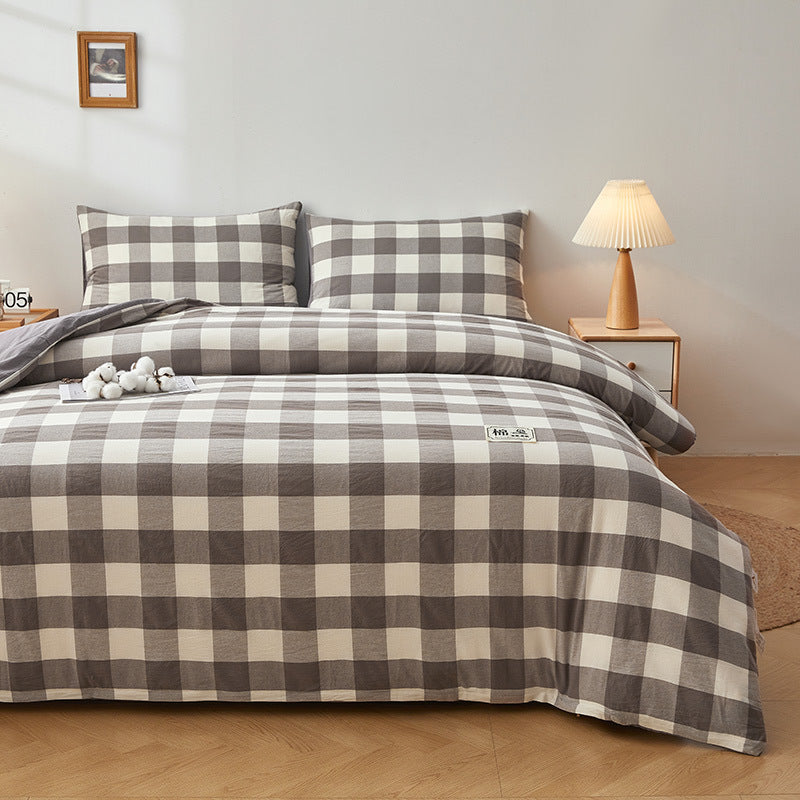Luxurious Striped Duvet Cover Set