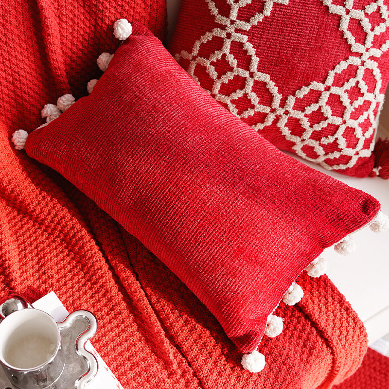 Decorative Geometric Patterned Throw Pillow
