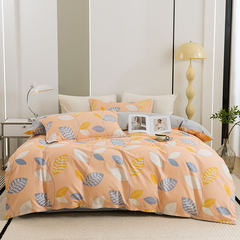 Nature-Inspired Botanical Print Duvet Cover Set