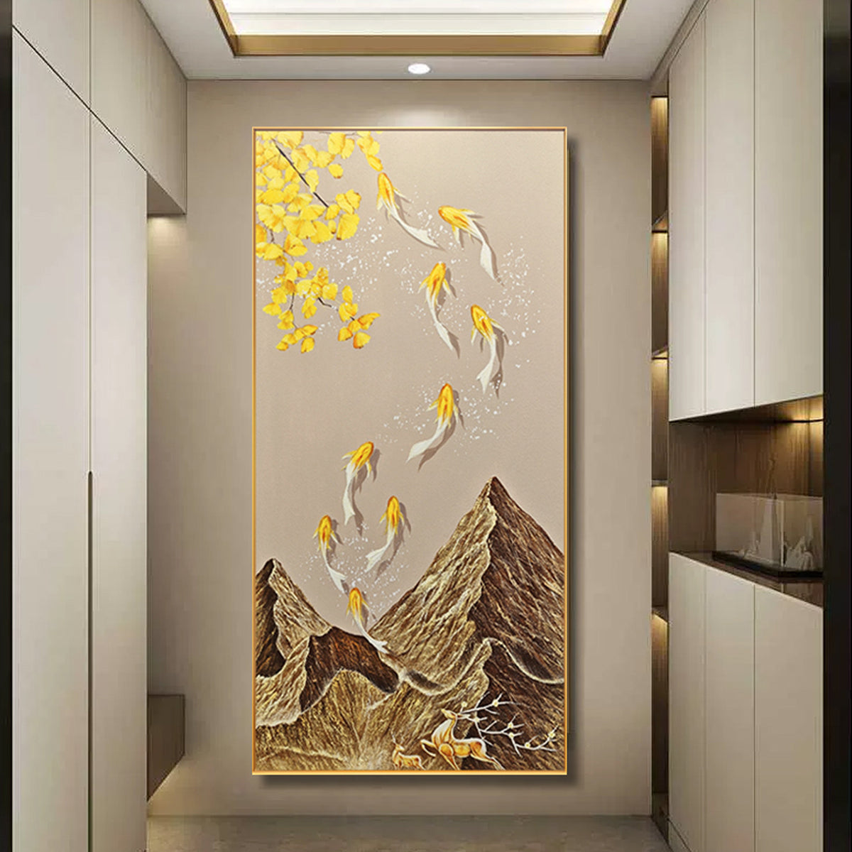 Decorative Koi Fish Canvas Wall Art Homeandso
