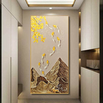 Decorative Koi Fish Canvas Wall Art Homeandso