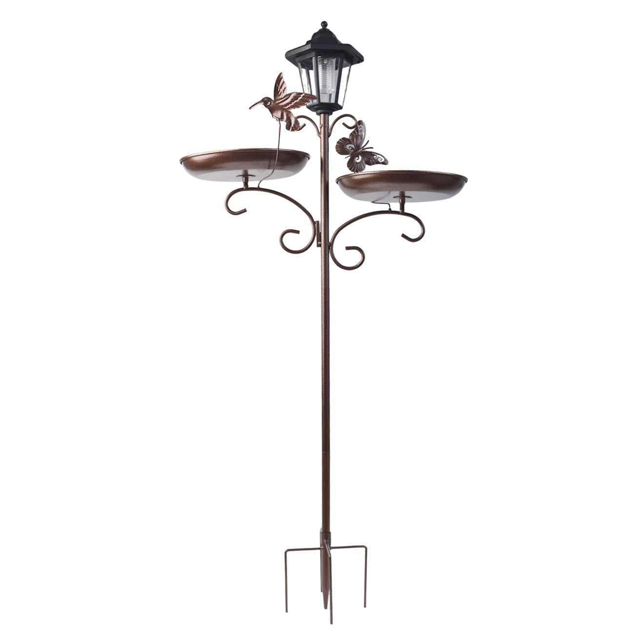 Elegant Outdoor Solar Lantern Stand Homeandso