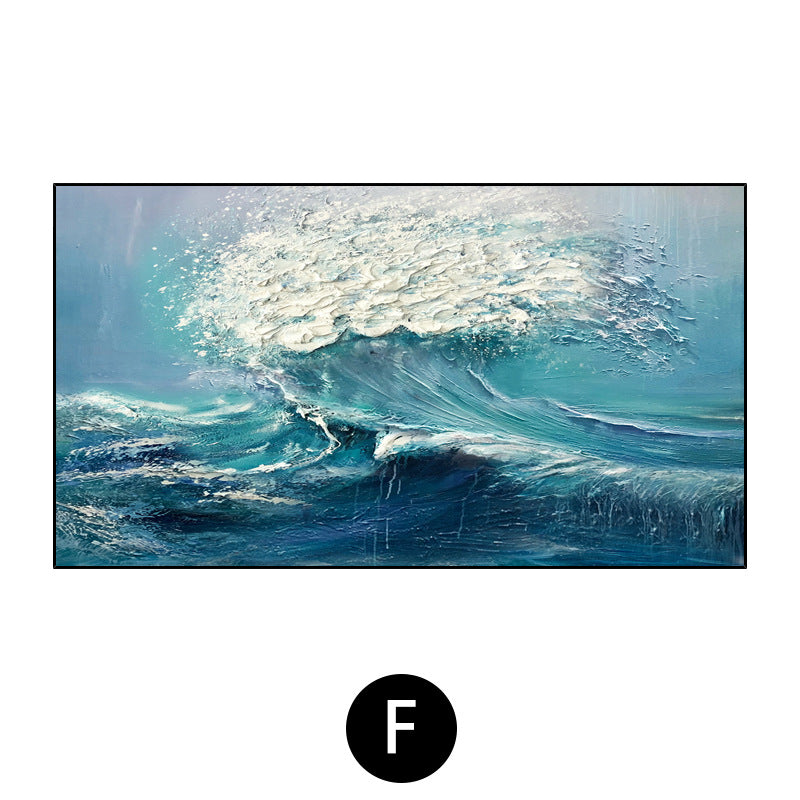 3D Textured Ocean Wave Canvas Art Homeandso