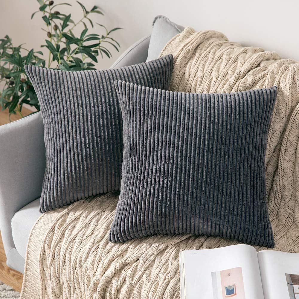 Textured Velvet Decorative Pillow