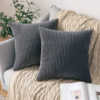 Textured Velvet Decorative Pillow