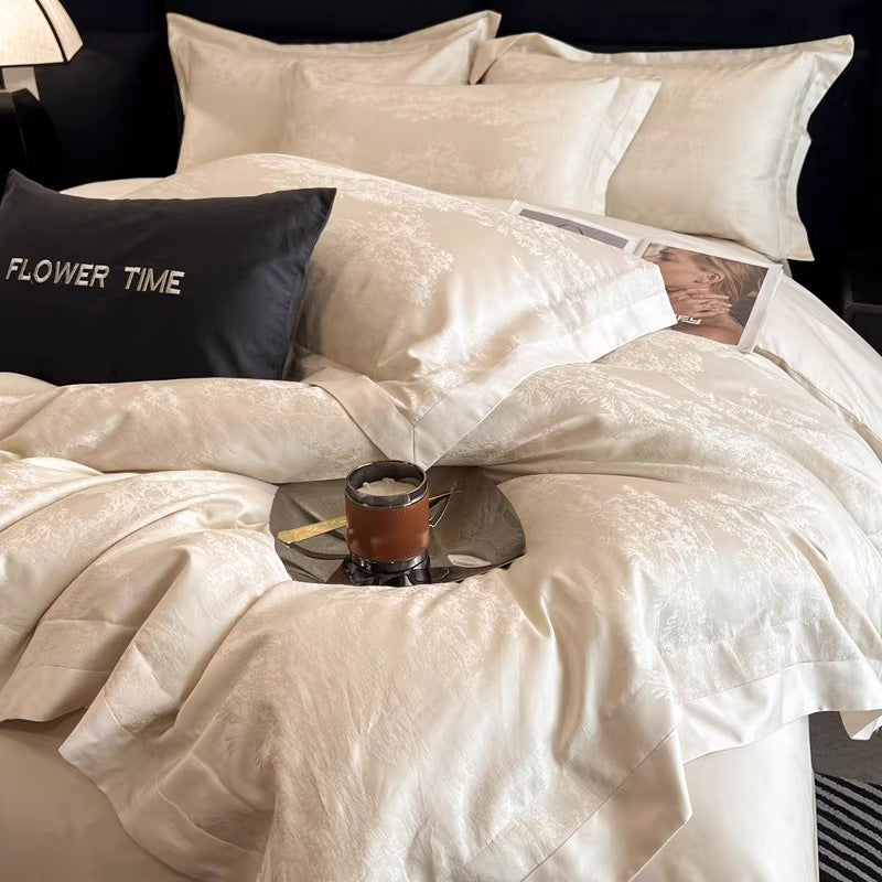 Luxurious Embroidered Silk Bedding Set Homeandso
