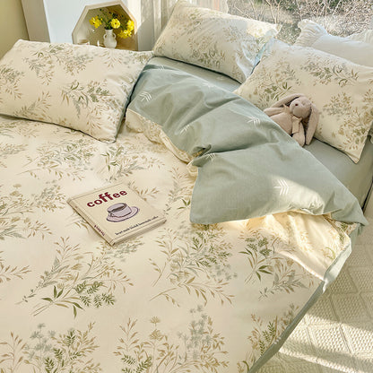 Decorative Floral Print Bedding Set Homeandso