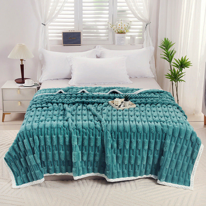 Luxurious Textured Throw Blanket